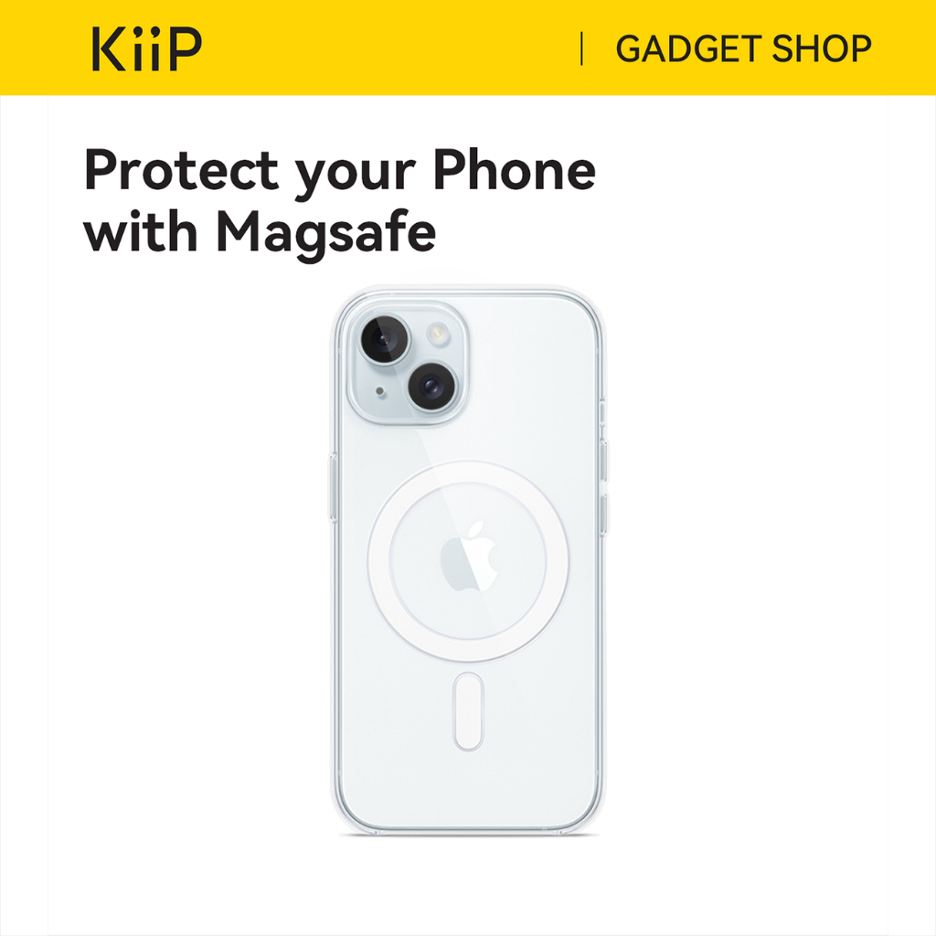 KiiP Wireless Casing Iphone 15 Magnetic Apple Magsafe Silicone Phone Case