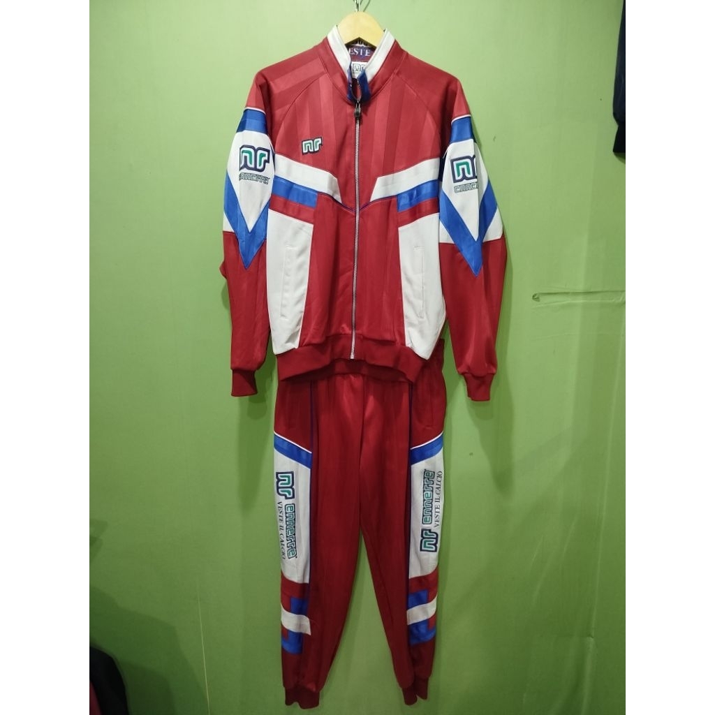 JAKET VINTAGE 1 SET TRACKTOP TRACKPANT ENNERRE by GOLDWIN VESTE IL CALCIO COLOURBLOCK