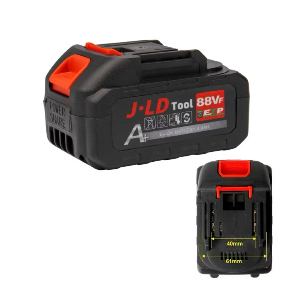 Baterai Batre Battery Mesin Cordless 18V 20V 21V 24V 36V 48V 88V 88VF 4Ah JLD NAGAWA MAKITA RYU ADAP