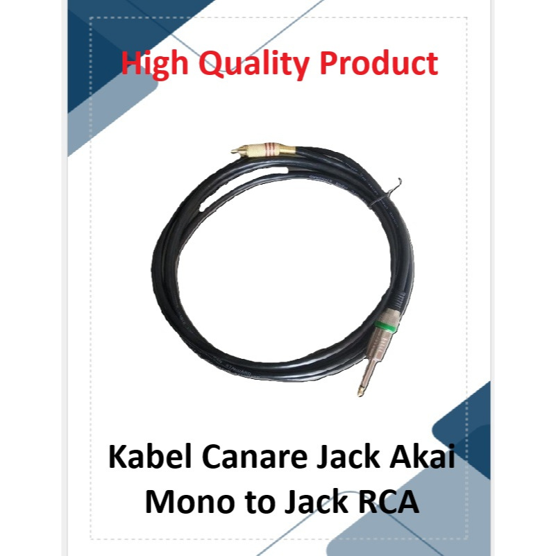 kabel Audio jack akai Mono to jack RCA