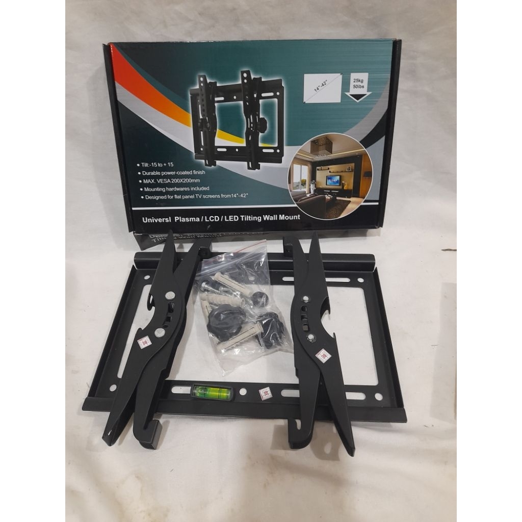 Braket tv universl plasma/LCD/LED tulting wall mount14-42 inchi Harga promo rp80.000Barang baru BATA