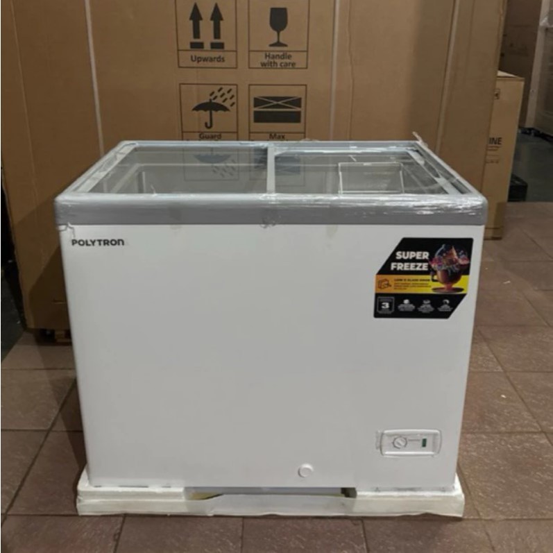 Polytron PCF229 Freezer Box, Chest Freezer Tutup Kaca Kapasitas 200 Liter #25123