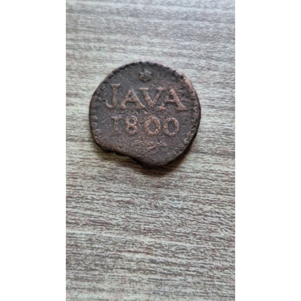 Koin 1 Stuiver Java Tahun 1800