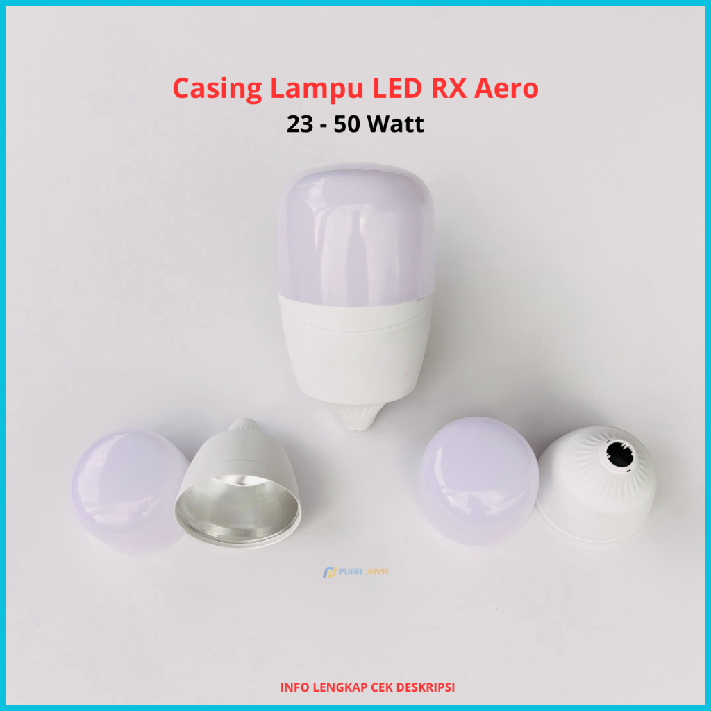 Casing Lampu LED RX Aero 23 30 40 45 50 Watt Kesing LED Model Kapsul