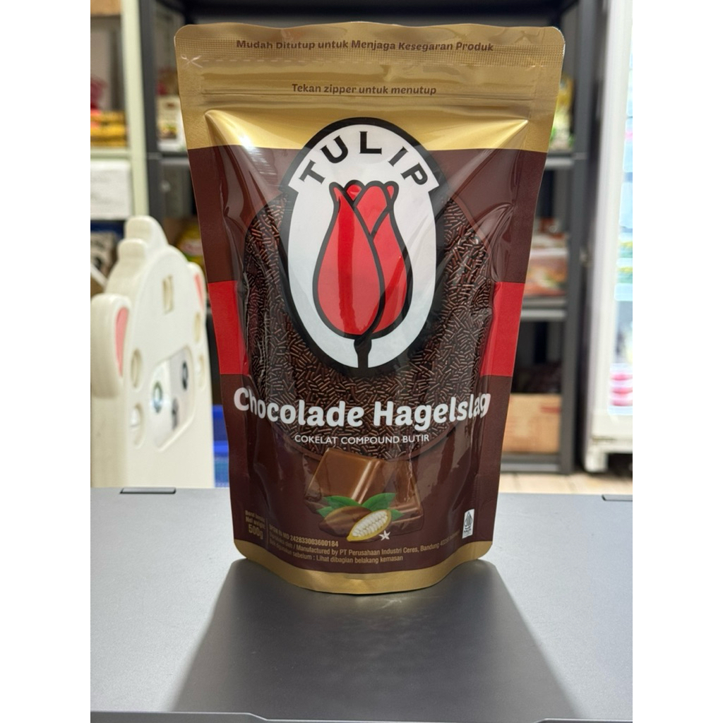 TULIP CHOCOLADE HAGELSLAG / TULIP MESIS COKLAT POUCH 500gr