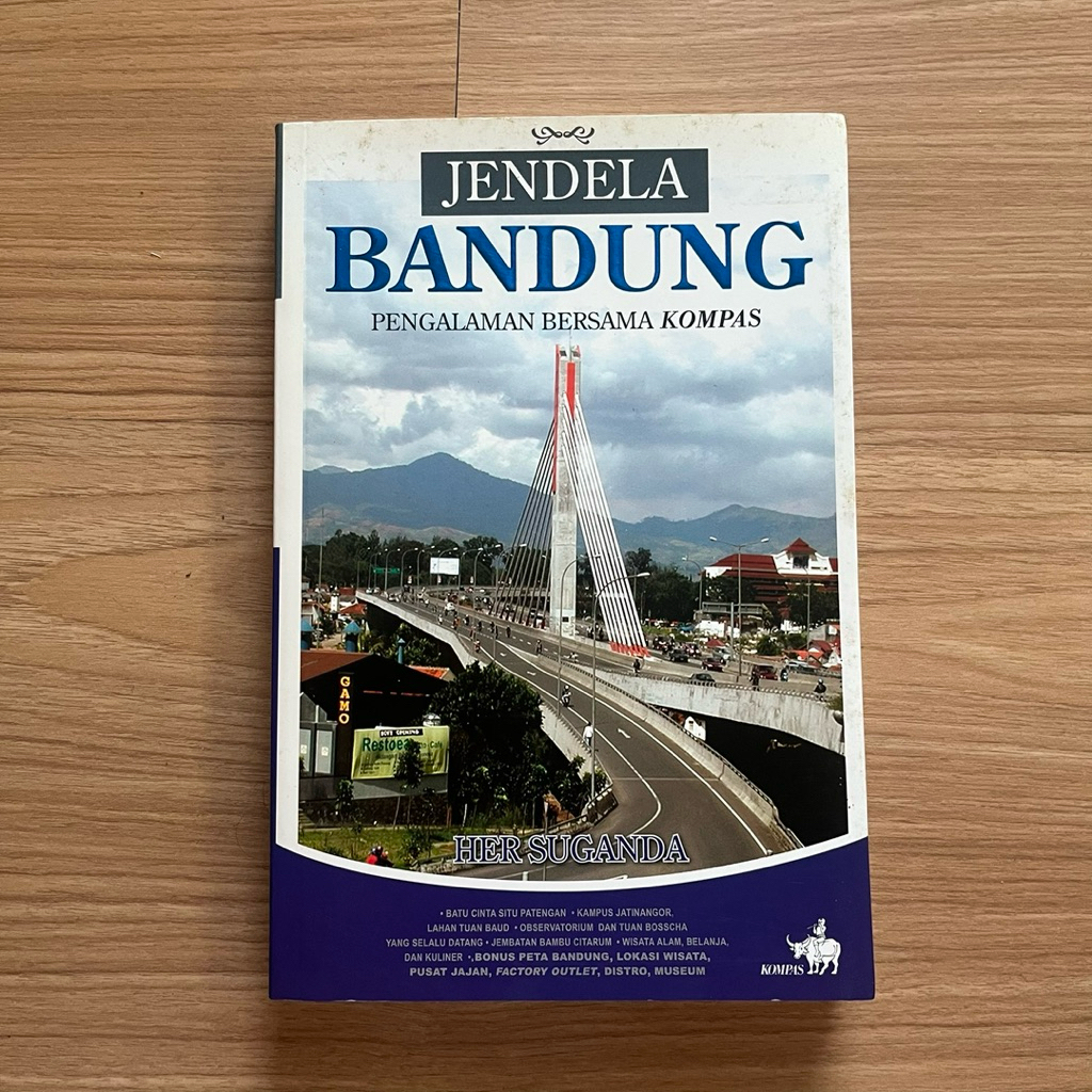 Jendela Bandung Buku Pengalaman Bersama Kompas + Poster Peta Map Kota Bandung