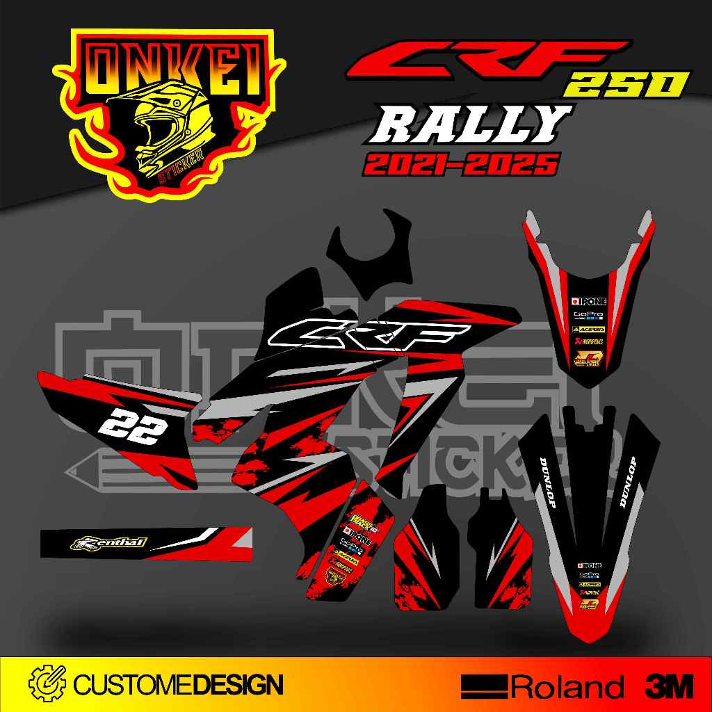 DECAL STICKER CRF 250 RALLY 2021-2025 CR3