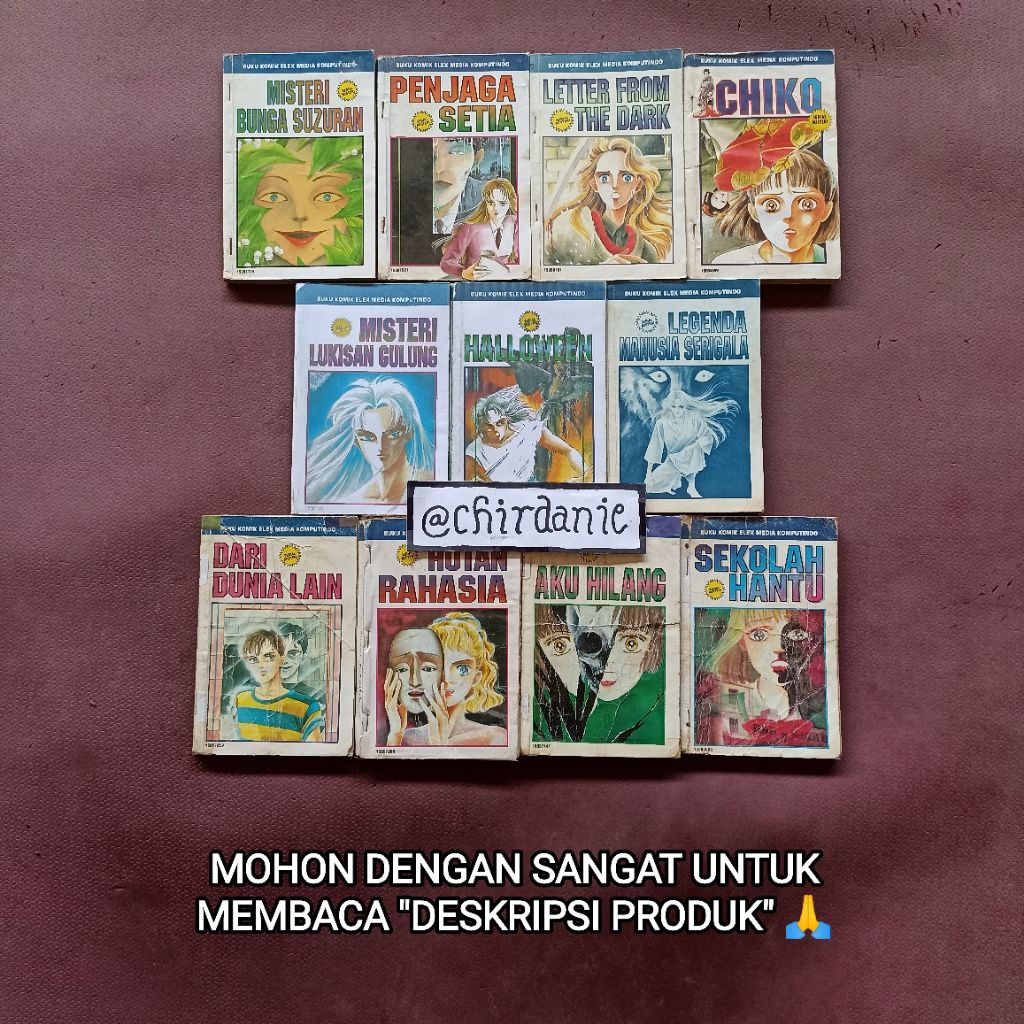 Paket Komik CHIE WATARI / Serial Horor Misteri