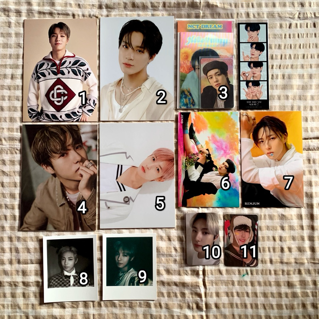 pc photocard postcard polaroid nct dream renjun jeno hello future candy dreaming the dream show cand