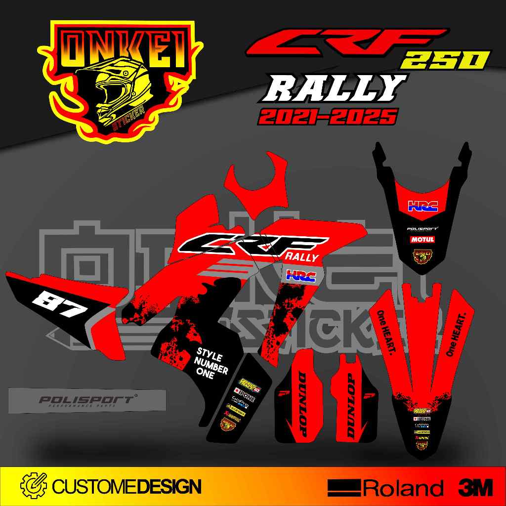 DECAL STICKER CRF 250 RALLY 2021-2025 CR5