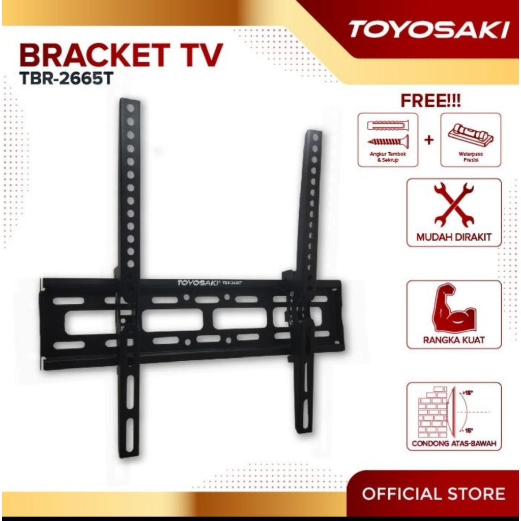 Bracket Tv Toyosaki TBR - 3665T untuk Tv 26 in - 65 in