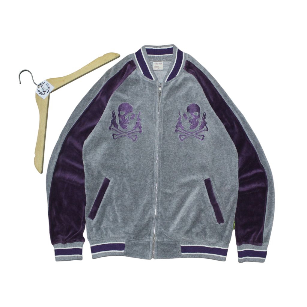 jacket sukajan velvet two two jeans