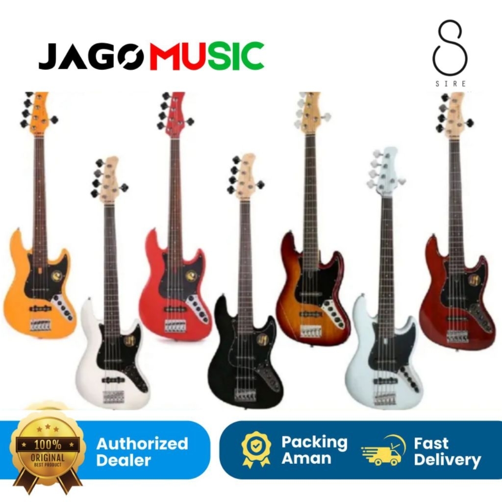 Elektrik Gitar Bass Sire Marcus Miller V3 5St 2nd Generation Bass Active 5 String Original