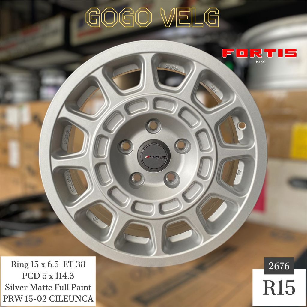Velg Mobil R15 ORI PAKO PCD 5X114,3 FORTIS CILEUNCA Luxio Innova Ertiga Granmax Ring 15 MUATAN BERAT