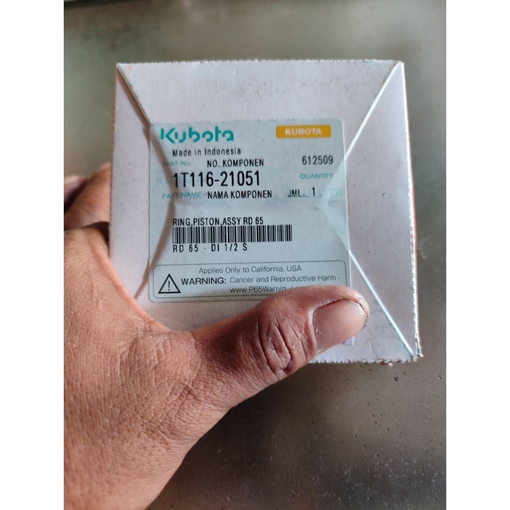 RING PISTON KUBOTA RD-65 original KUBOTA