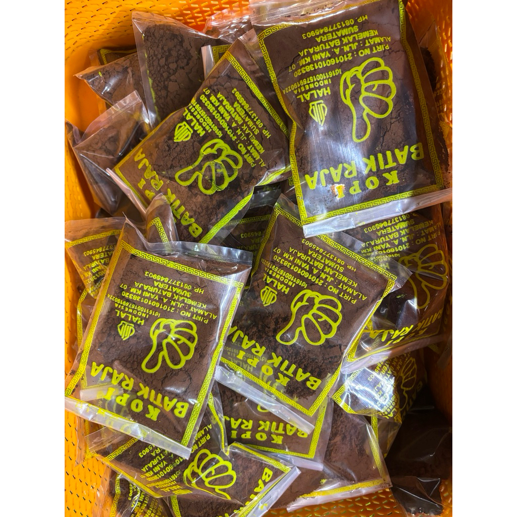 kopi Batik Raja cap Jempol asli dari sumatra selatan. kopi robusta pilihan