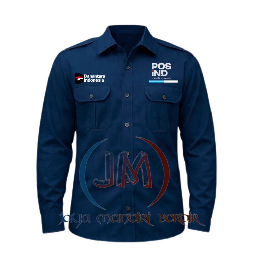 KEMEJA POS INDONESIA BORDIR || SERAGAM DANANTARA BORDIR || KEMEJA DANANTARA INDONESIA BORDIR || KEME