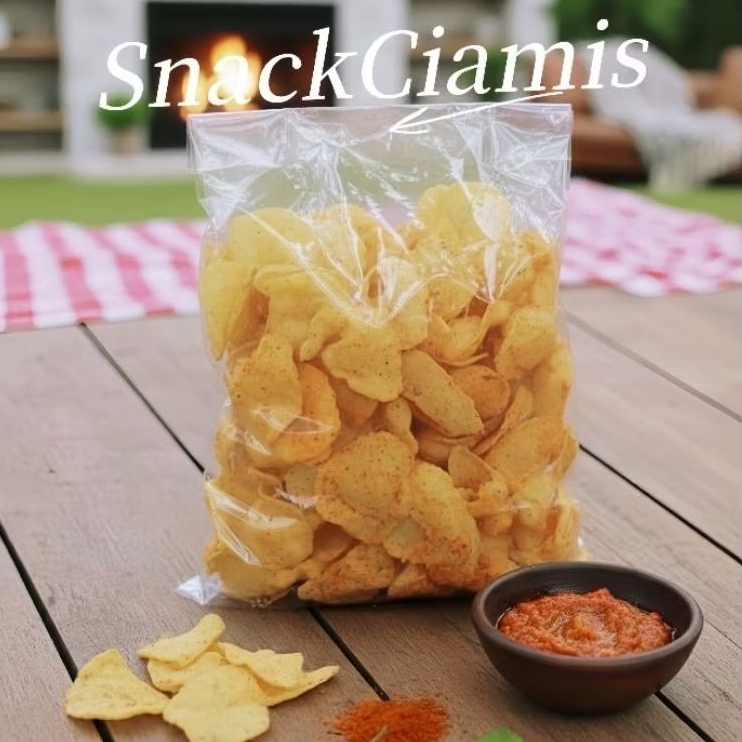 Comring Pedas Renyah (Comro Kering) - Cemilan Singkong - Snack Ciamis - Cemilan Khas Nusantara