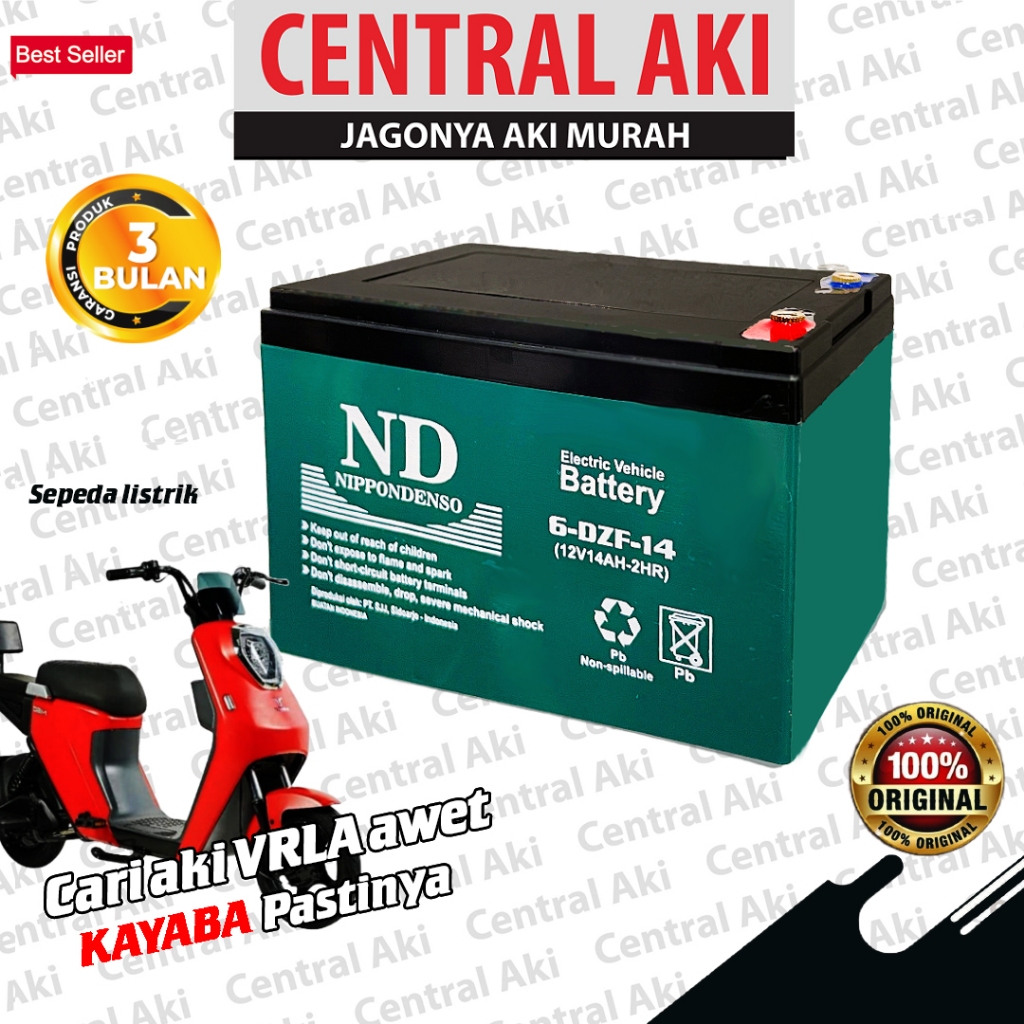 Aki Sepeda Listrik NIPPONDENSO 12V 14Ah