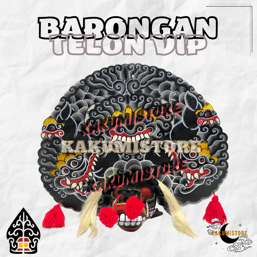 Barongan Telon VIP Barongan Pentas Kayu Premium Jamang Talang Uk 22 KK248