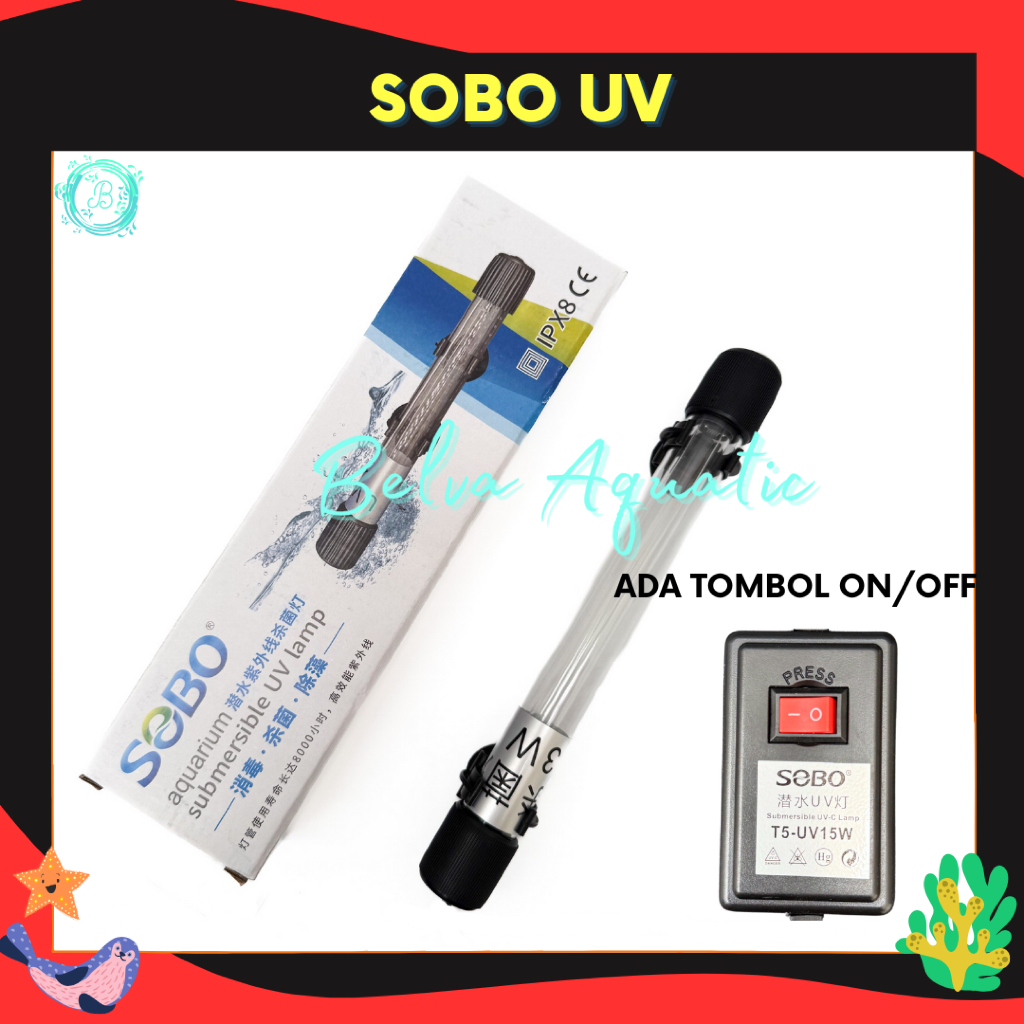 LAMPU UV SOBO Lampu UV Anti Lumut Bakteri Aquarium Kolam