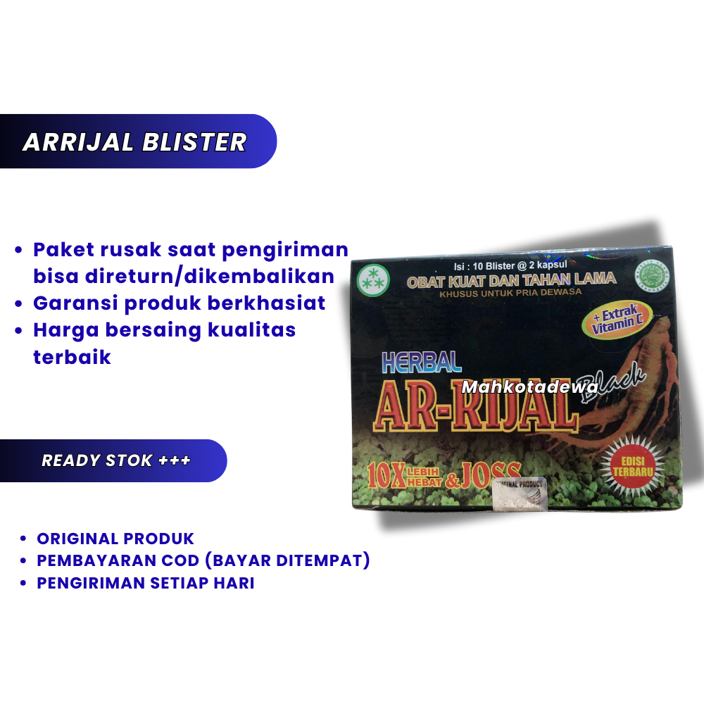 Arrijal Black Kapsul Original Herbal 100% Asli