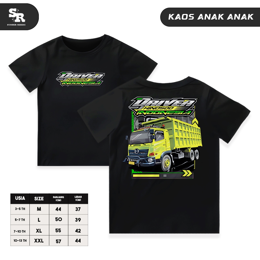Kaos anak Driver Muda Indonesia (Driver Truck Hino 500)