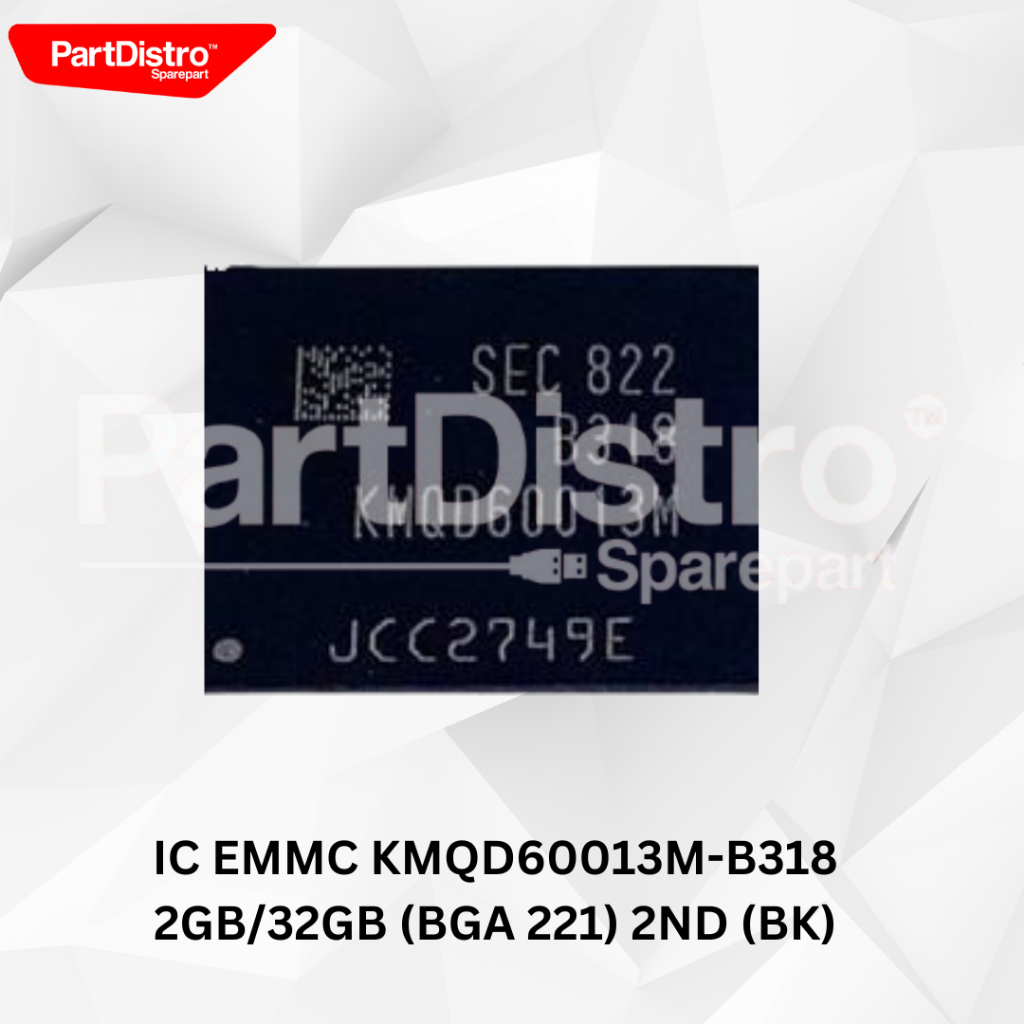 IC EMMC KMQD60013M-B318 2GB/32GB (BGA 221) 2ND (BK)