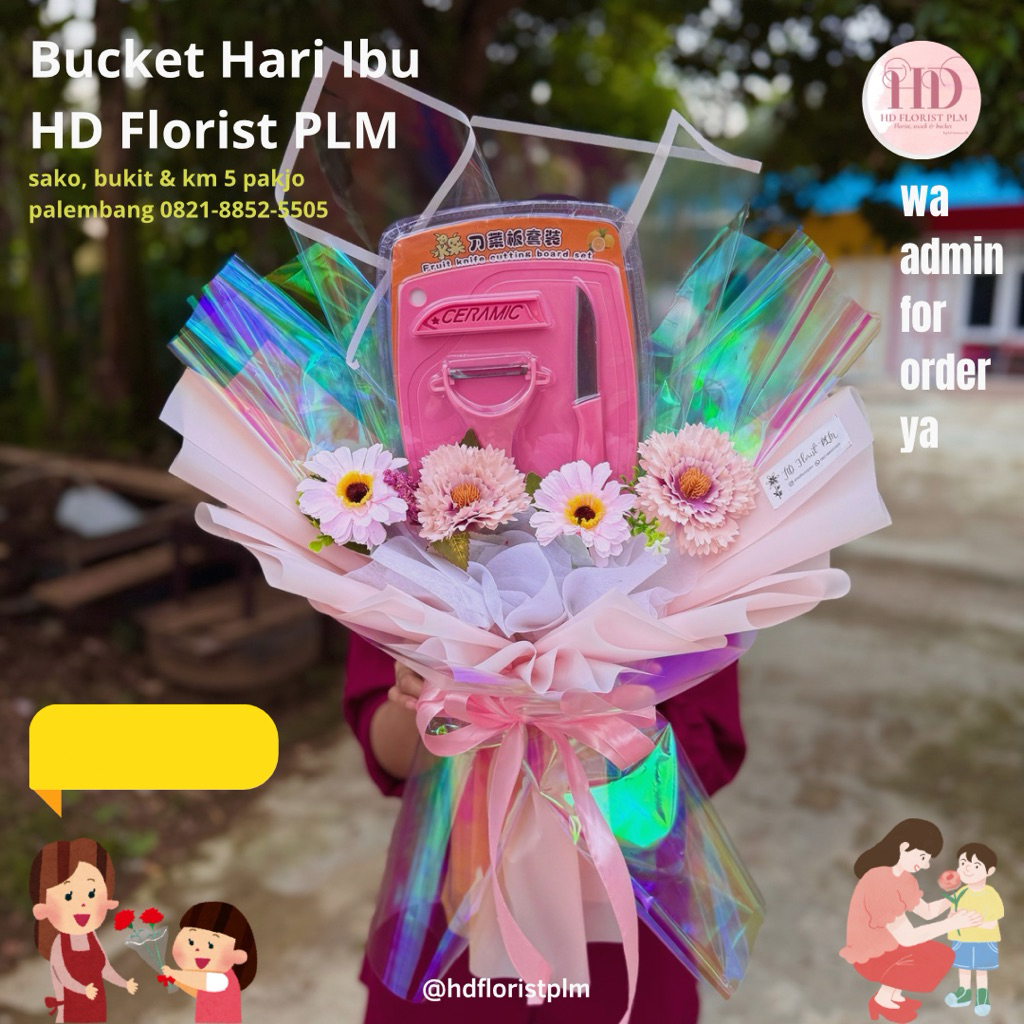 bucket hari ibu palembang | hari ibu palembang | buket bunga palembang | buket hari ibu palembang si