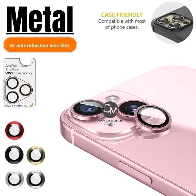 Ring pelindung kamera metal lens protector camera Anti Reflective dan Anti Fog for iPhone 13 13 Mini