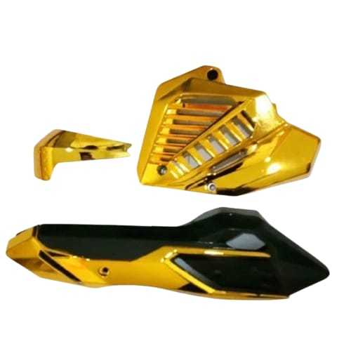 Tutup knalpot plus tutup radiator vario tehno 150 125 gold