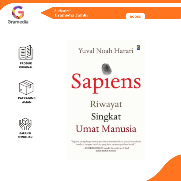 Gramedia Jambi - Buku Sejarah SAPIENS Yuval Noah Harari