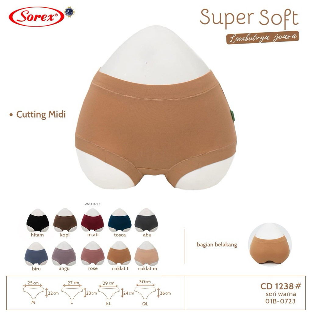 Sorex CD Sorex 1238 Super Soft Cutting Midi Wanita