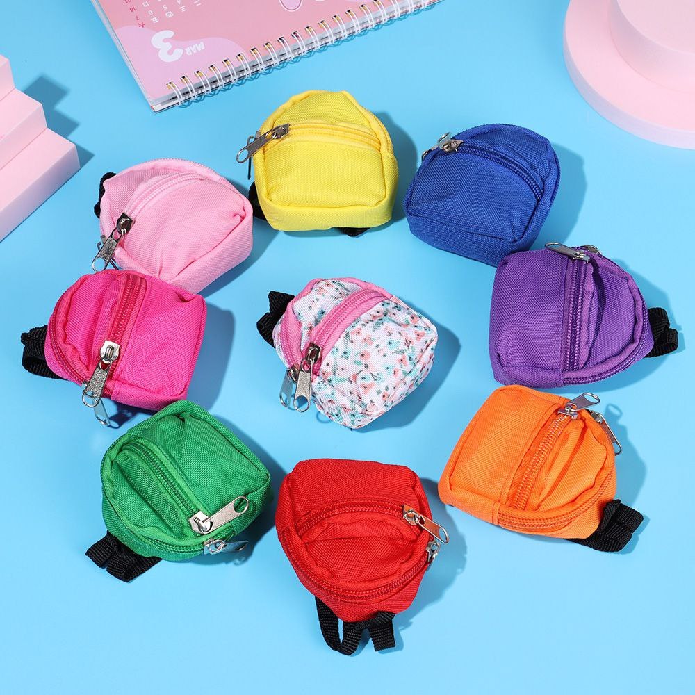 Cubiku Mini Backpack For 1/6 BJD Dolls Unisex Cloth | Miniatur Mini Tas set sekolah /Tas Untuk Bonek