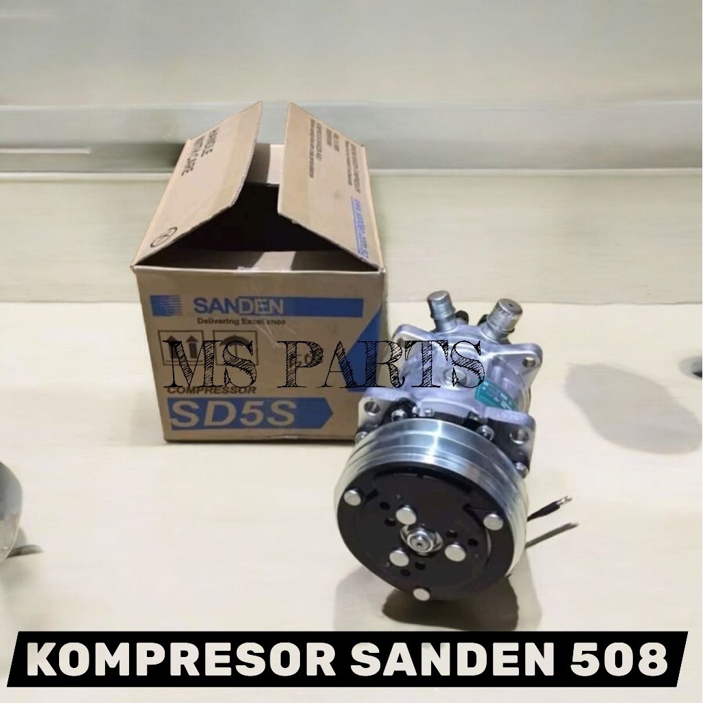 Kompresor Ac Mobil Sanden 508 12 Volt 24 Volt Asli Original Sanden