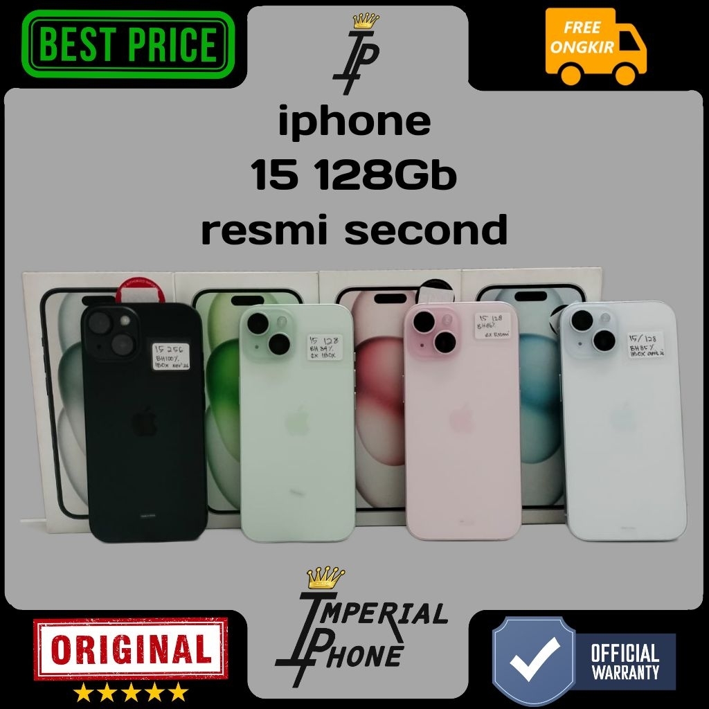iphone 15 128gb resmi second