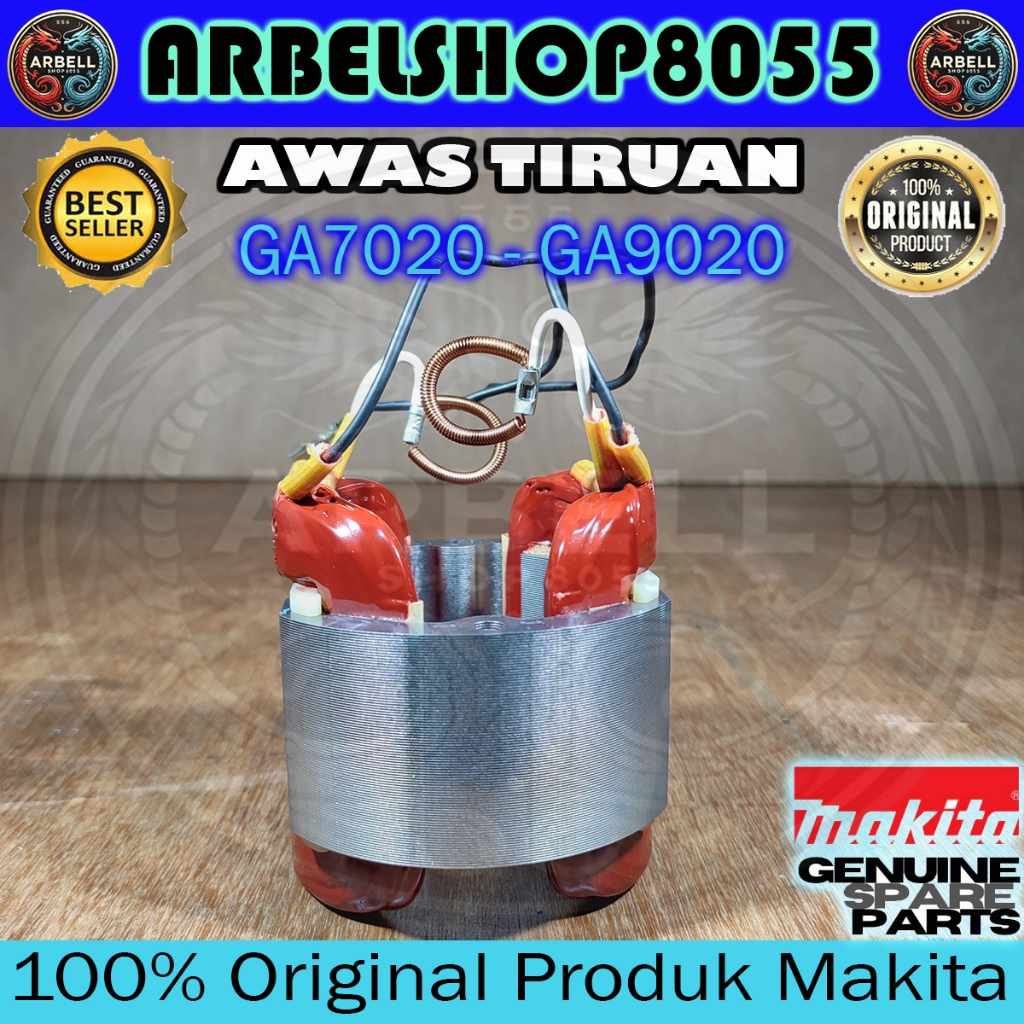 MAKITA FIELD ASSY PN 526178-6 GA7020 GA9020 GERINDA TANGAN 7 DAN 8 INCH BANTALAN ANGKER STATOR GA 70