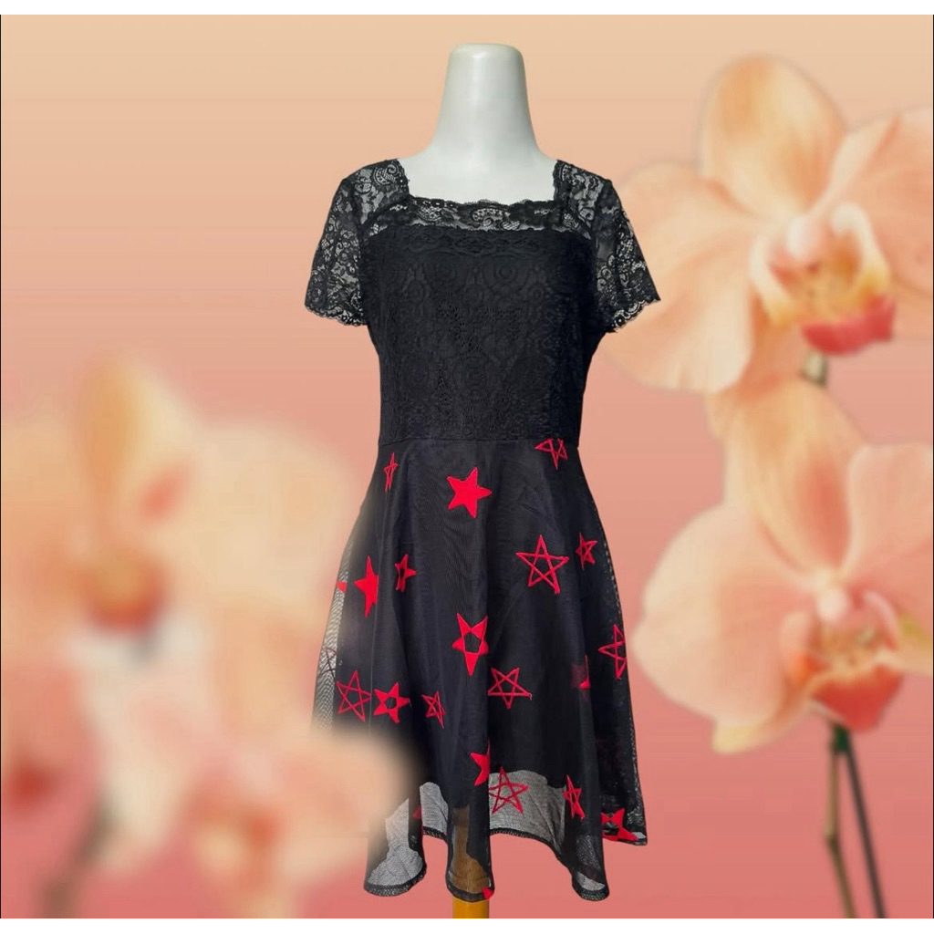 dress tutu star - vintage dress - coquette style - Fairy dress - yearbook - shabby chic - coquette -