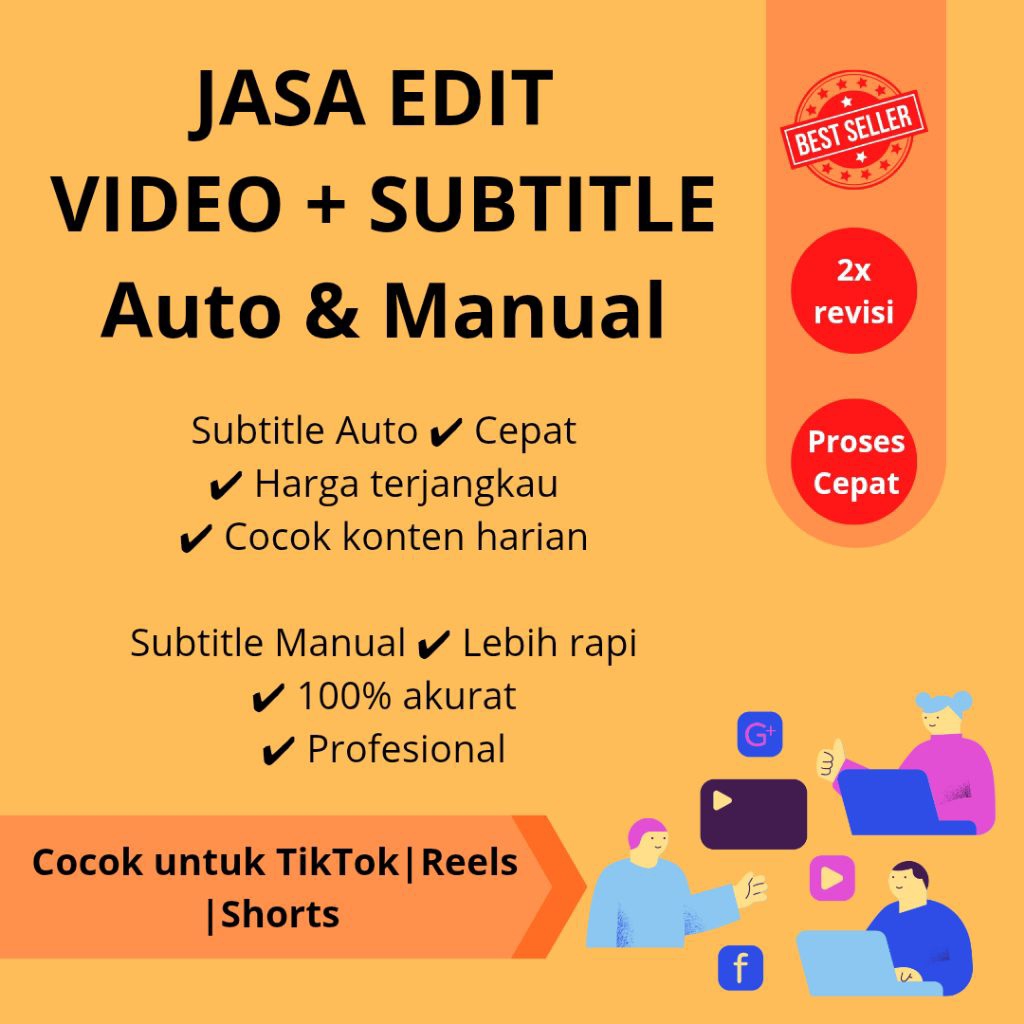 JASA EDIT VIDEO + SUBTITLE AUTO