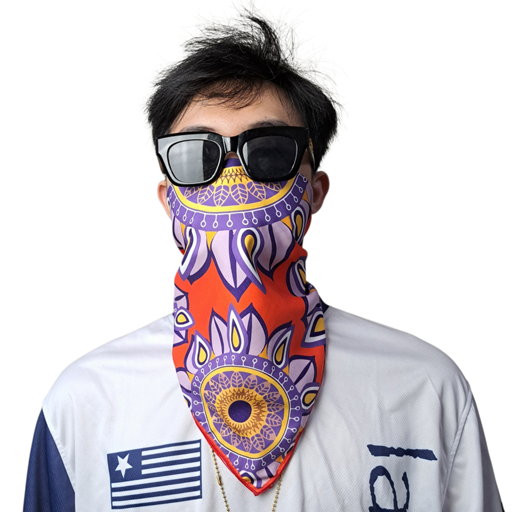 art.ink - slayer bandana motif korean japanes - slayer bandana scraf fasion skena - BUNGA ORANGE
