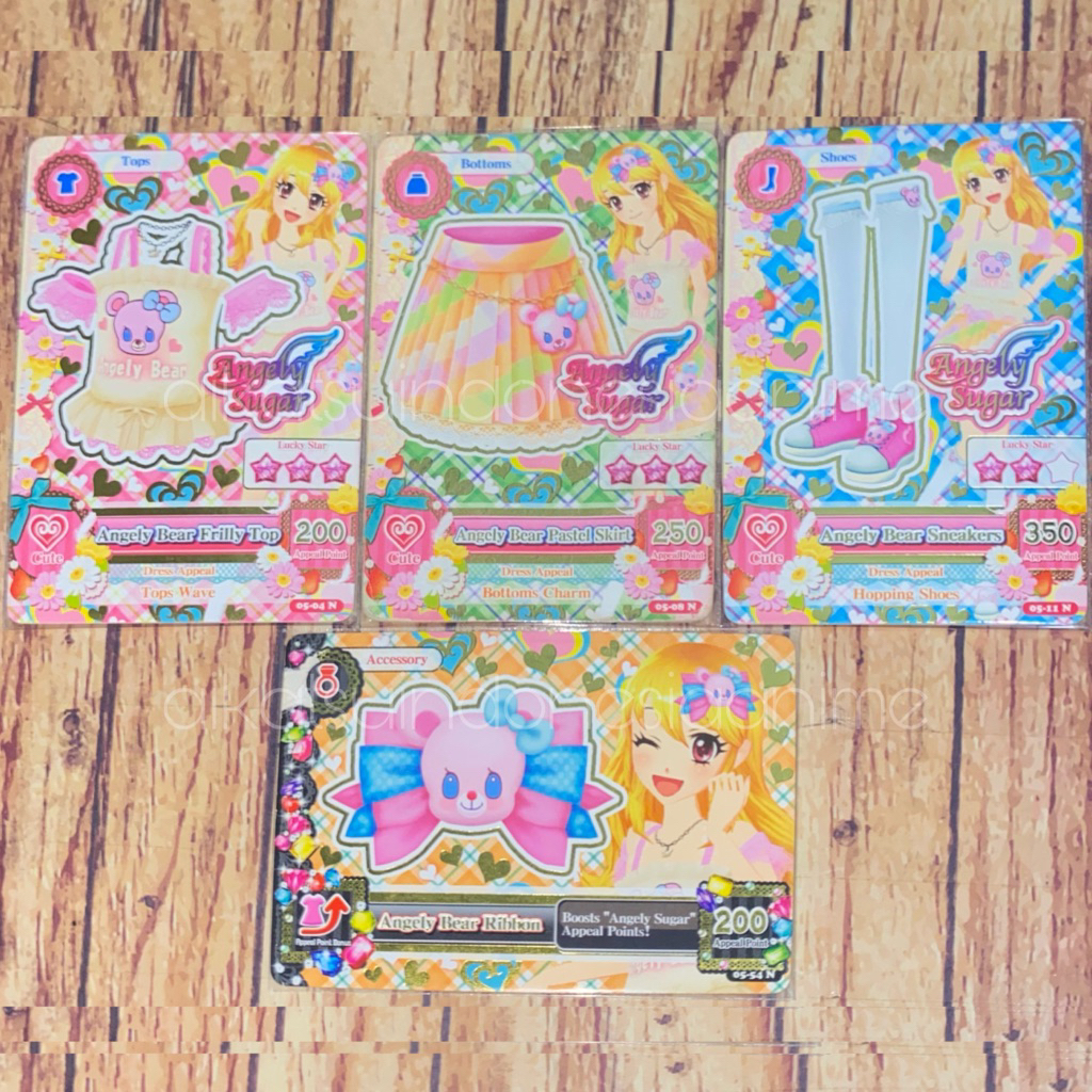 Aikatsu Ichigo Hoshimiya Angely Sugar Angely Bear Set With Acc