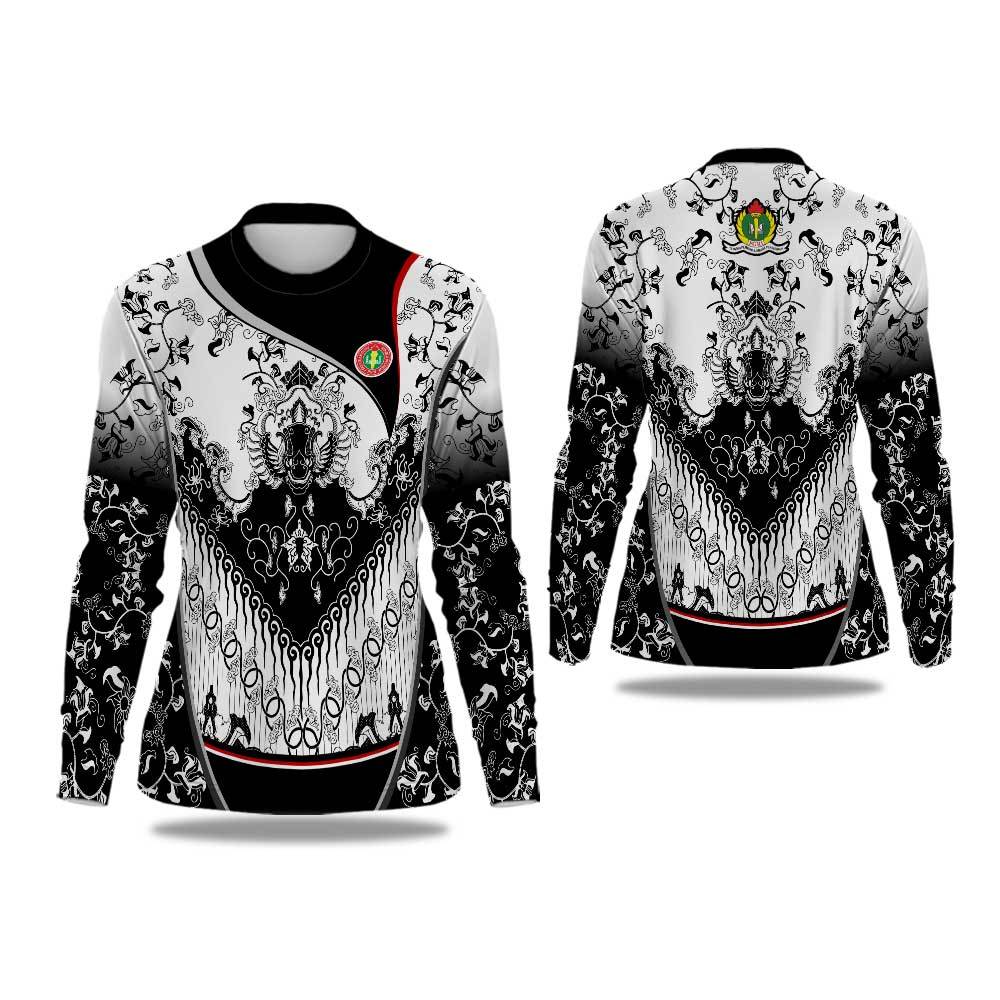 Jersey PGRI Baju Wanita Batik PGRI Baju Batik PGRI Fullprint Kaos Batik PGRI Wanita Baju PGRI