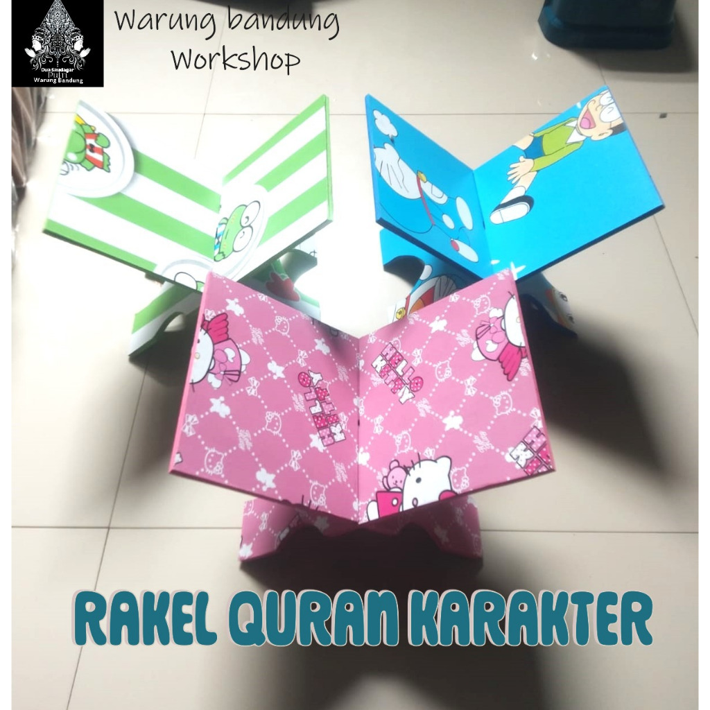 REKAL REHAL AL QURAN KARAKTER ANAK DUDUKAN MEJA BACA AL QURAN