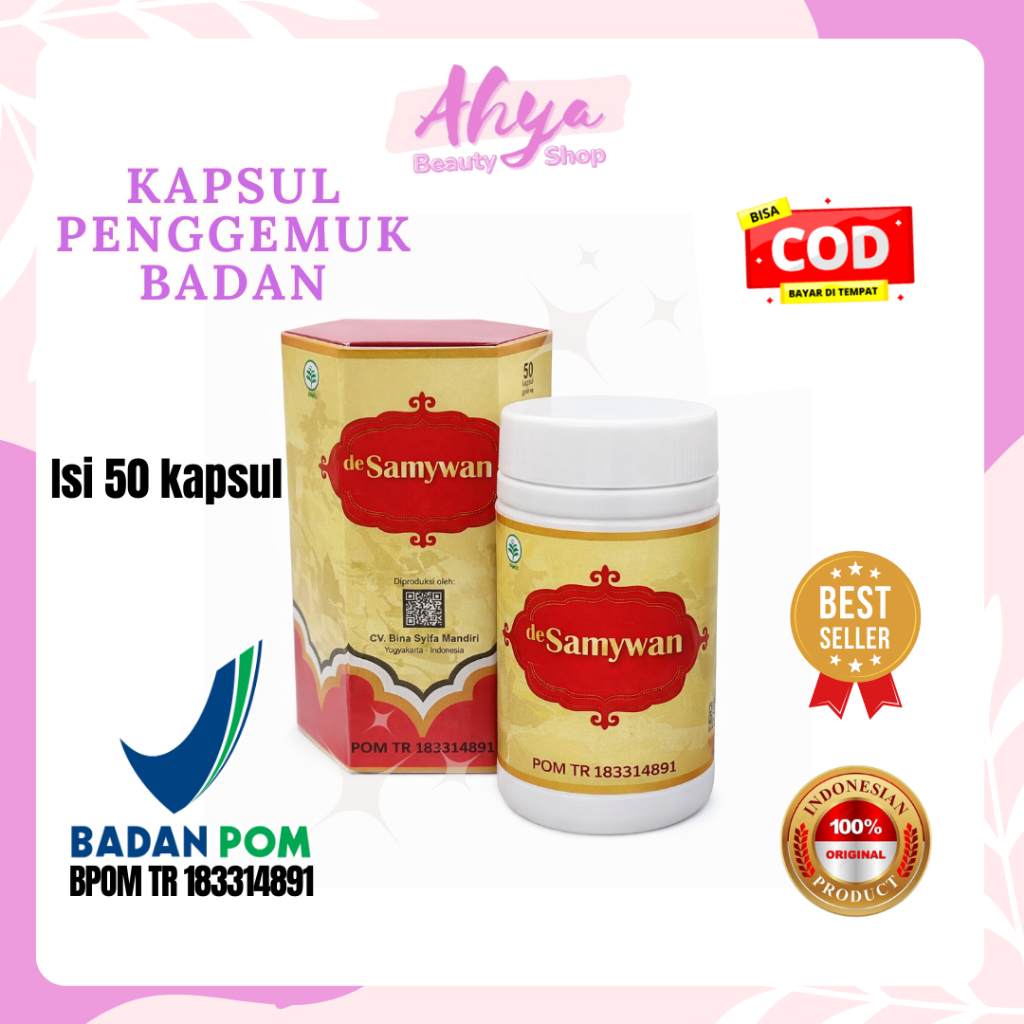 SAMYUN WAN BPOM DE SAMYWAN ORIGINAL NATURE GEMUK BADAN Pil Penggemuk ASLI