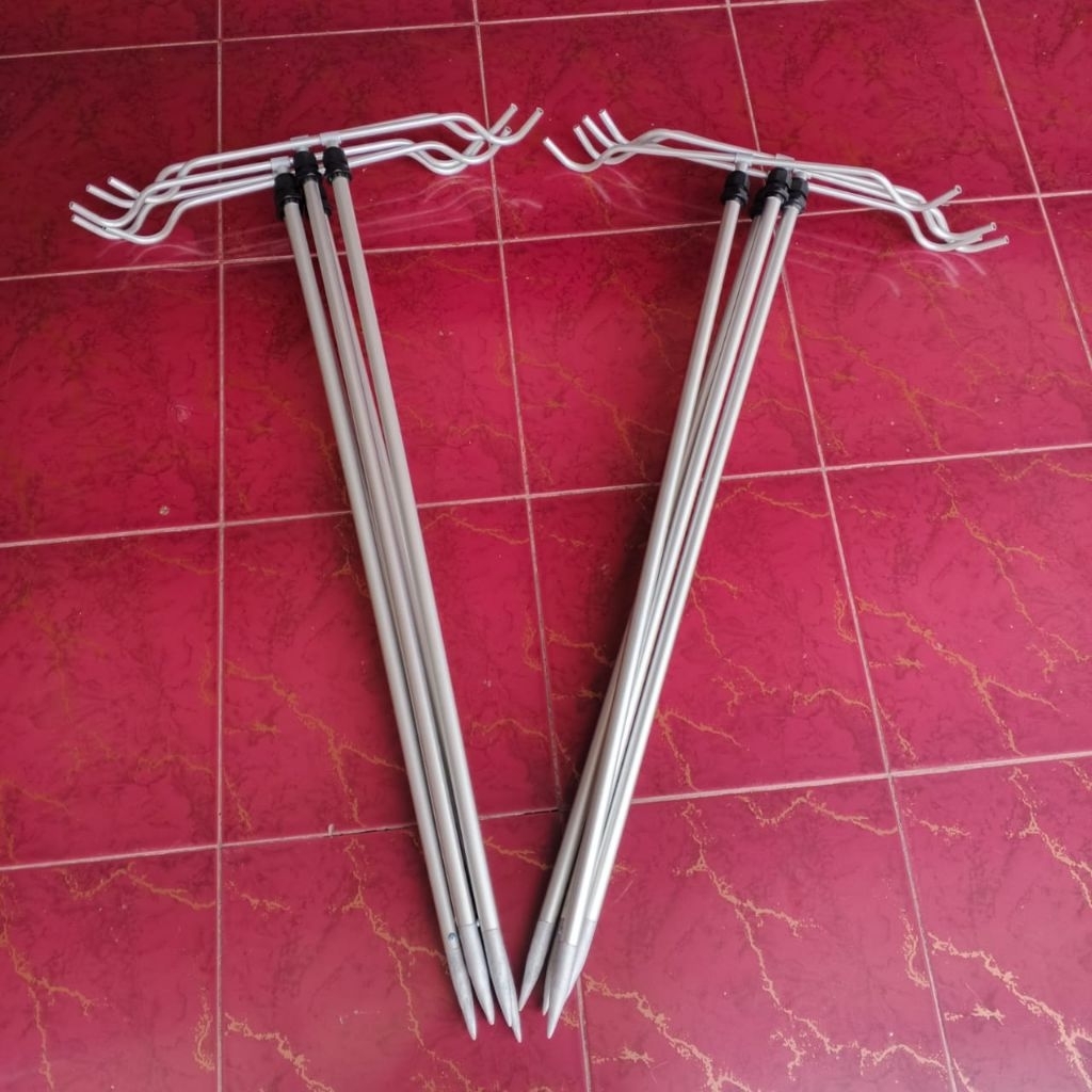 cagak jagrak tegek aluminium T untuk pinggiran panjang 150cm