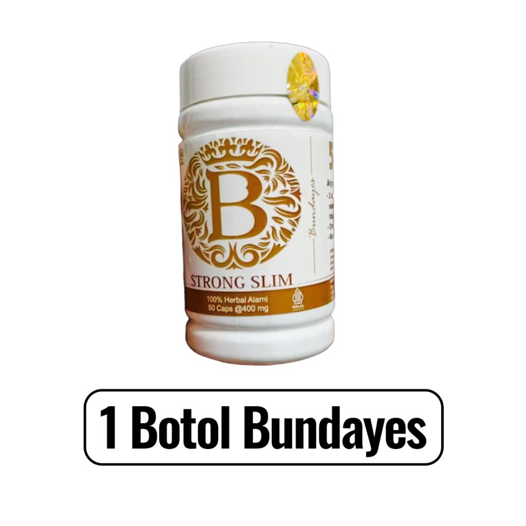 PELANGING BADAN DIET KURUS isi 50 Kapsul BUNDAYES BUNDASLIM STRONG SLIMM