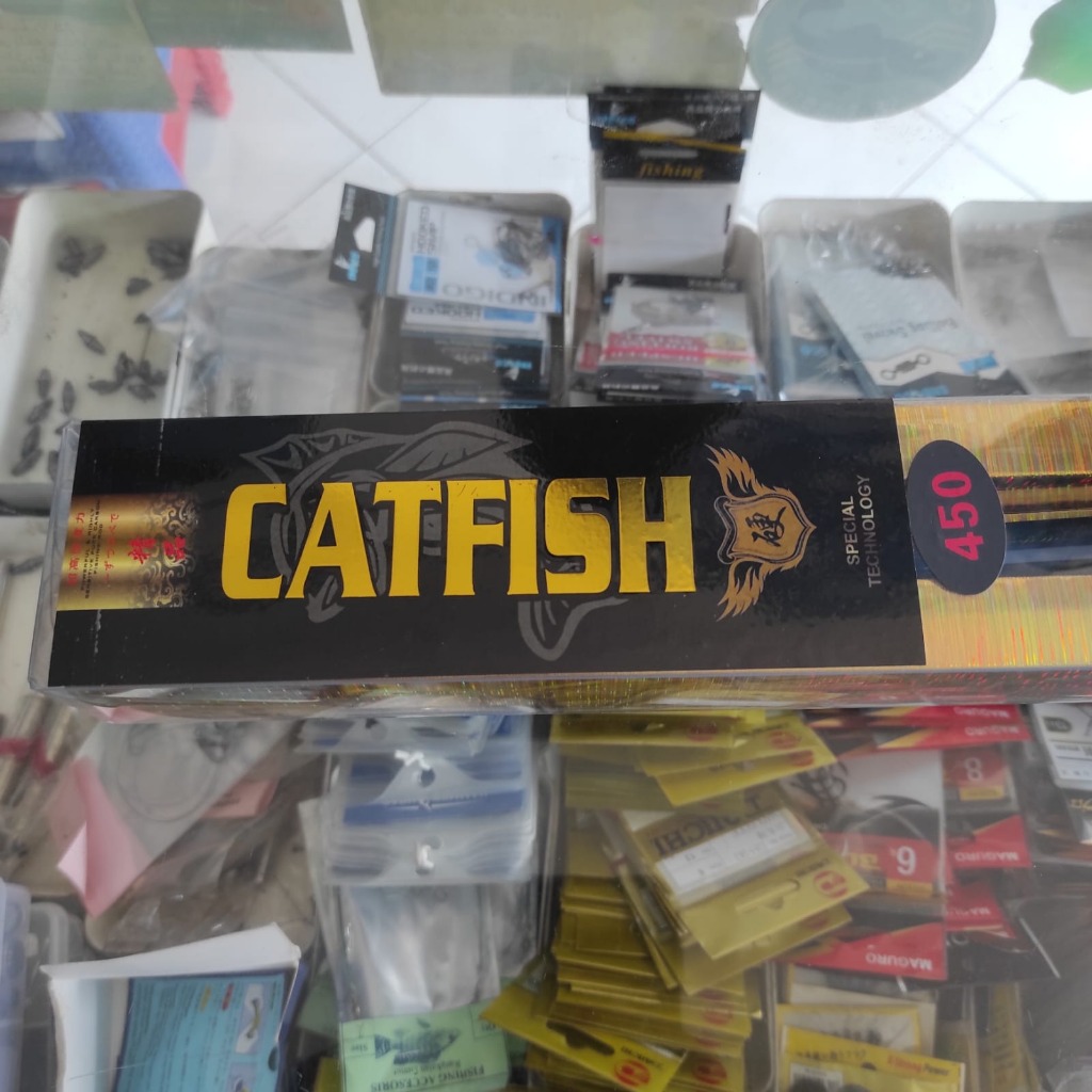 CATFISH REIKA Original Tegek Kolong 450cm | Joran Lele Kaku & Ringan 12 Ruas