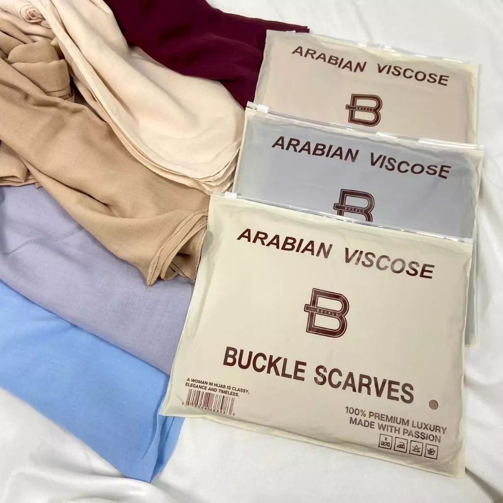 PASHMINA ARABIAN VISCOSE BUCKLE SCARVES