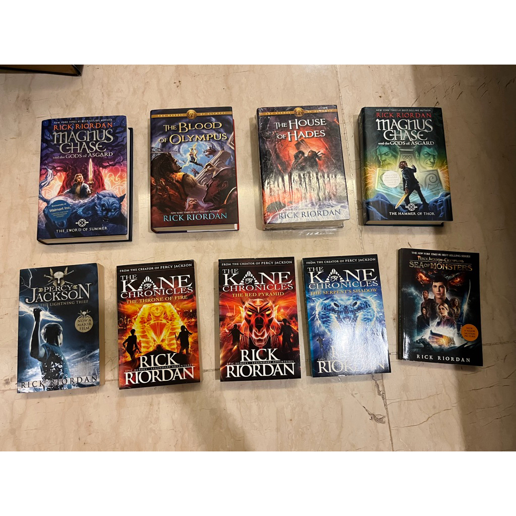 Preloved, Sealed, and New English Novel Official Original Percy Jackson Series, The Heroes of Olympu