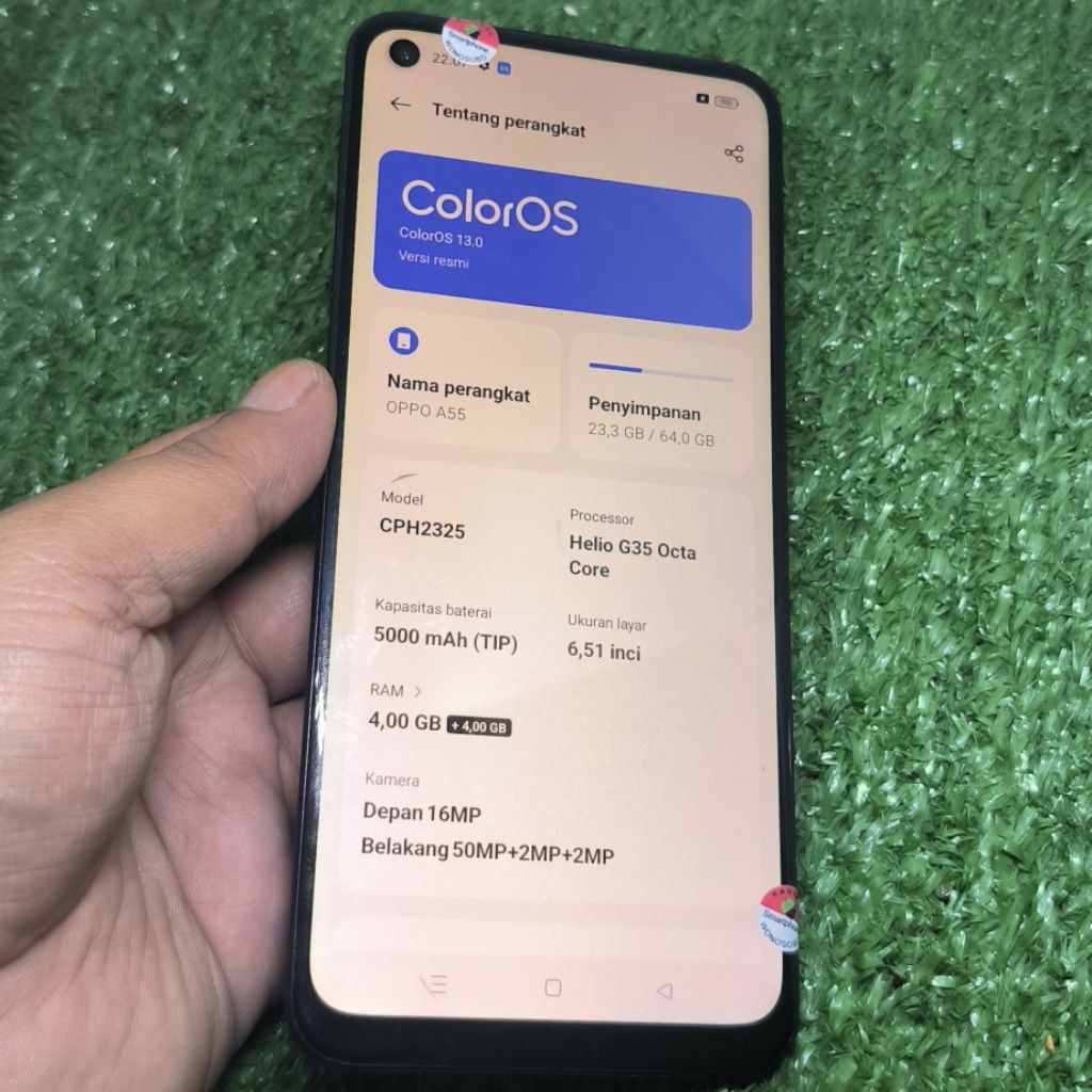 Mesin Oppo A55 CPH2325 Normal